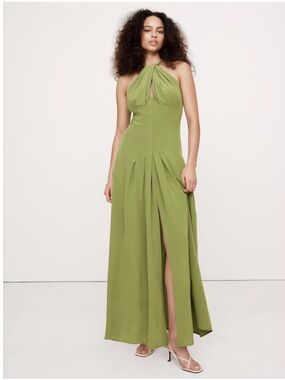 Banana Republic Matte Silk dress size 10P